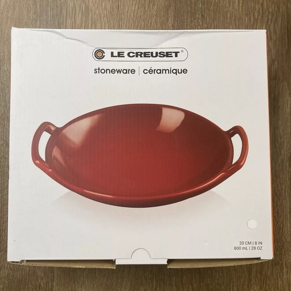 NEW IN BOX Le Creuset Wok Plate Large White - Picture 7 of 7